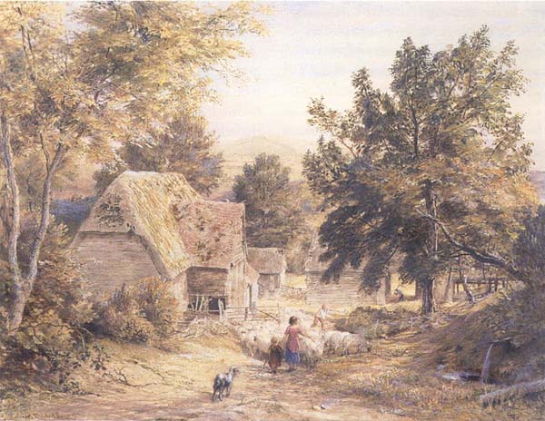 Samuel Palmer A Farmyard near Princes Risborough,Bucks